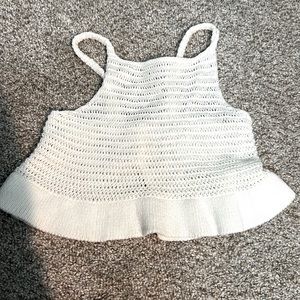 EUC Zara Baby Knit top with 2 buttons 9-12m